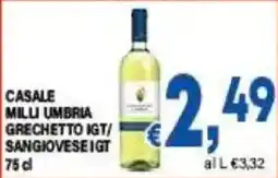 DEM Casale Milli Umbria Grechetto IGT/Sangiovese IGT offerta