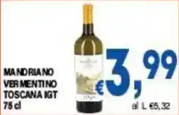 DEM Mandria No Vermentino Toscana IGT offerta