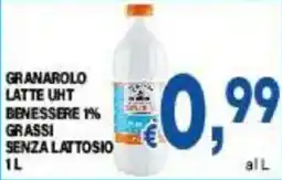 DEM Granarolo latte UHT benessere 1% grassi senza lattosio offerta