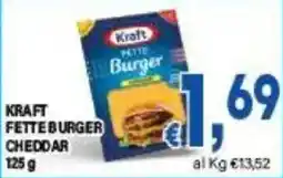 DEM Kraft fette burger cheddar offerta