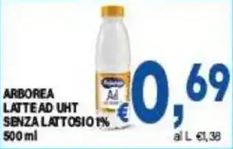 Arborea latte ad UHT senza lattosio 1%