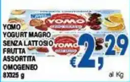 DEM Yomo yogurt magro senza lattosio frutta assortita offerta