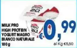 DEM Milk Pro high protein yogurt magro bianco naturale offerta
