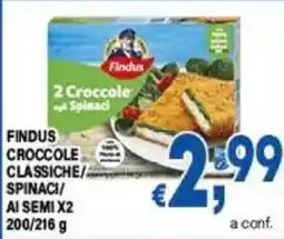 DEM Findus Crocchette classiche ai spinaci offerta