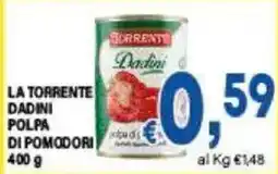 DEM La Torrente Dadini polpa di pomodori offerta