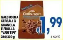 DEM Galbusera cereali granola e frolla vari tipi offerta
