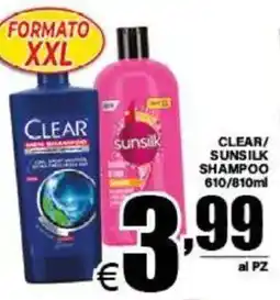 DEM Clear/Sunsilk shampoo offerta