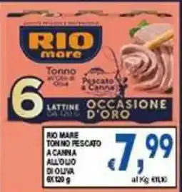DEM Rio Mare tonno frescatò a canna all'olio di oliva offerta