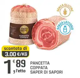 Supermercati Dok Pancetta coppata Saper di Sapori offerta