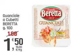 Supermercati Dok Guanciale a Cubetti Beretta offerta