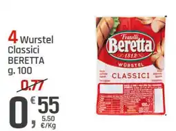 Supermercati Dok Wurstei Classici Beretta offerta