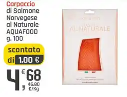 Supermercati Dok Carpaccio di Salmone Norvegese al Naturale Aquafood offerta