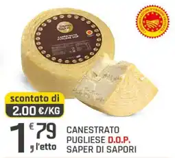 Supermercati Dok Canestrato Pugliese D.O.P. Saper di Sapori offerta