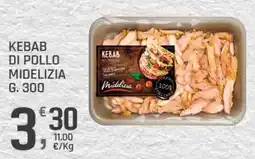 Supermercati Dok Kebab di pollo Midelizia offerta