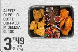 Supermercati Dok Alette di pollo cotte buffalo midelizia offerta