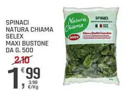Supermercati Dok Spinaci Natura Chiama Selex offerta