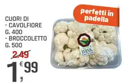 Supermercati Dok Cuori di cavolfiore e broccoleto Orto Sveva offerta