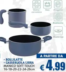 Europlanet Casa Bollilatte Casseruola Libra Manico Soft Touch offerta