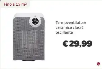 Termoventilatore ceramico class2 oscillante