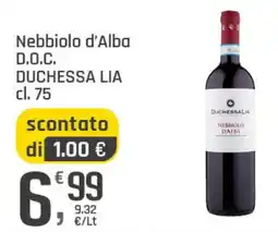 Supermercati Dok Nebbiolo d'Alba Duchessa Lia offerta