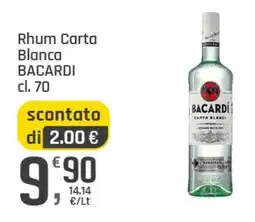 Supermercati Dok Rhum Carta Blanca Bacardi offerta