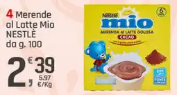 Supermercati Dok Merende al Latte Mio Nestlé offerta
