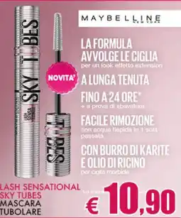 Europlanet Casa Maybelline Lash Sensational Sky Tubes Mascara Tubolare offerta