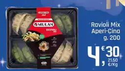 Supermercati Dok Ravioli Mix Aperi-Cina MULAN offerta