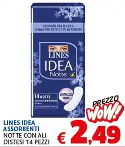 Europlanet Casa Lines Idea assorbenti notte con ali distesi offerta