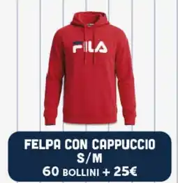 Supermercati Dok Felpa con cappuccio Fila offerta