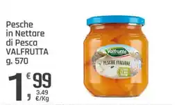 Supermercati Dok Pesche in Nettare di Pesca Valfrutta offerta