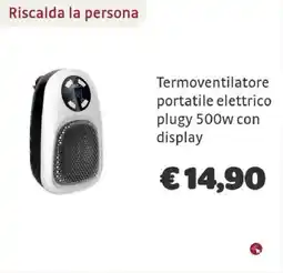 Bricocenter Termoventilatore portatile elettrico plugy offerta