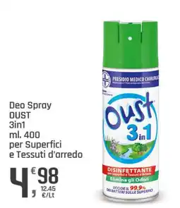 Supermercati Dok Deo Spray OUST 3in1 offerta