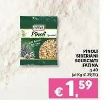 Pinoli siberiani sgusciati