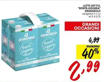 Pam Latte uht parzialmente scremato a lunga conservazione 1000 g(ml) x4 offerta