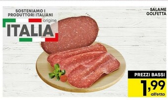 Pam Salame golfetta offerta