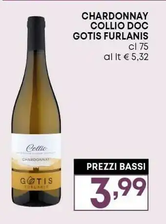 Pam Gotis furlanis chardonnay collio doc offerta