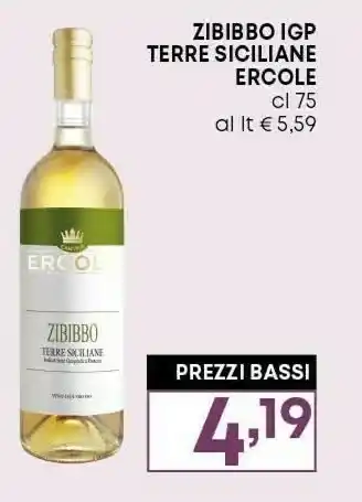 Ercole zibibbo igp terre siciliane
