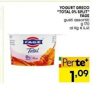 Pam Yogurt greco total 0% split offerta