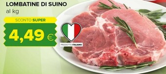 Tigre Lombatine di suino offerta