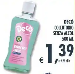 Deco Superstore Decò collutorio senza alcol offerta