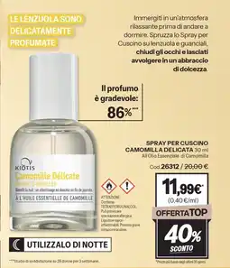 Stanhome Kiōtis spray per cuscino camomilla delicata offerta