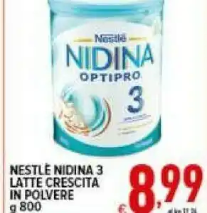 Iper Triscount Nidina 3 latte crescita in polvere offerta
