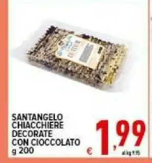 Iper Triscount Chiacchiere decorate con cioccolato offerta