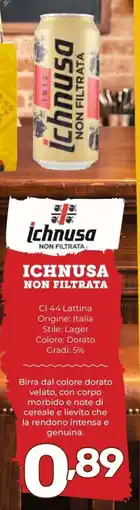Il Centesimo Ichnusa non filtrata offerta