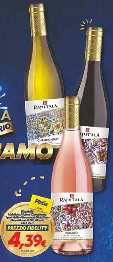 Iper Super Conveniente Rapitalà Maioliche Alcamo-Chardonnay- Syrah-Grillo-Nerammuri-Disiu Puro-Nero d'Avola D.O.C./Rosato I.G.T. offerta