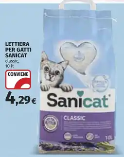 Coop Lettiera per gatti Sanicat classic offerta