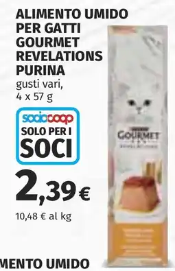 Coop Alimento umido per gatti gourmet revelations purina offerta
