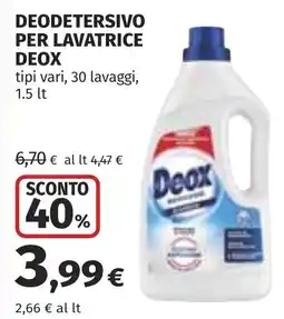 Coop Deodetersivo per lavatrice Deox offerta
