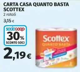 Coop Carta casa quanto basta Scottex offerta